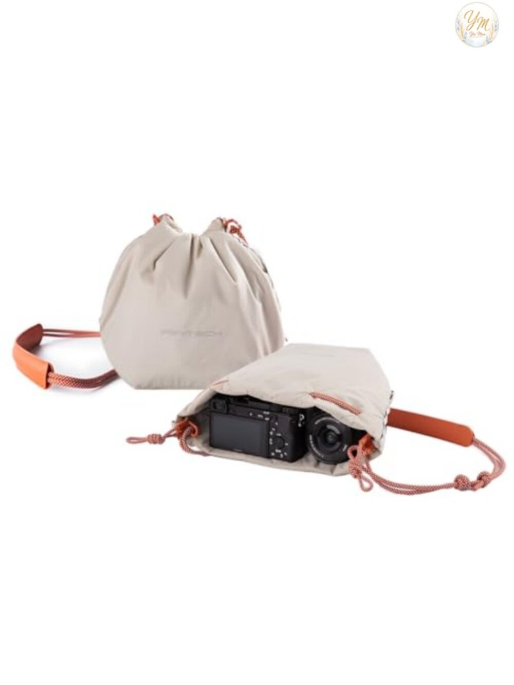 Nylon Drawstring Camera Bag Pouch Handbag for Mirrorless Cameras